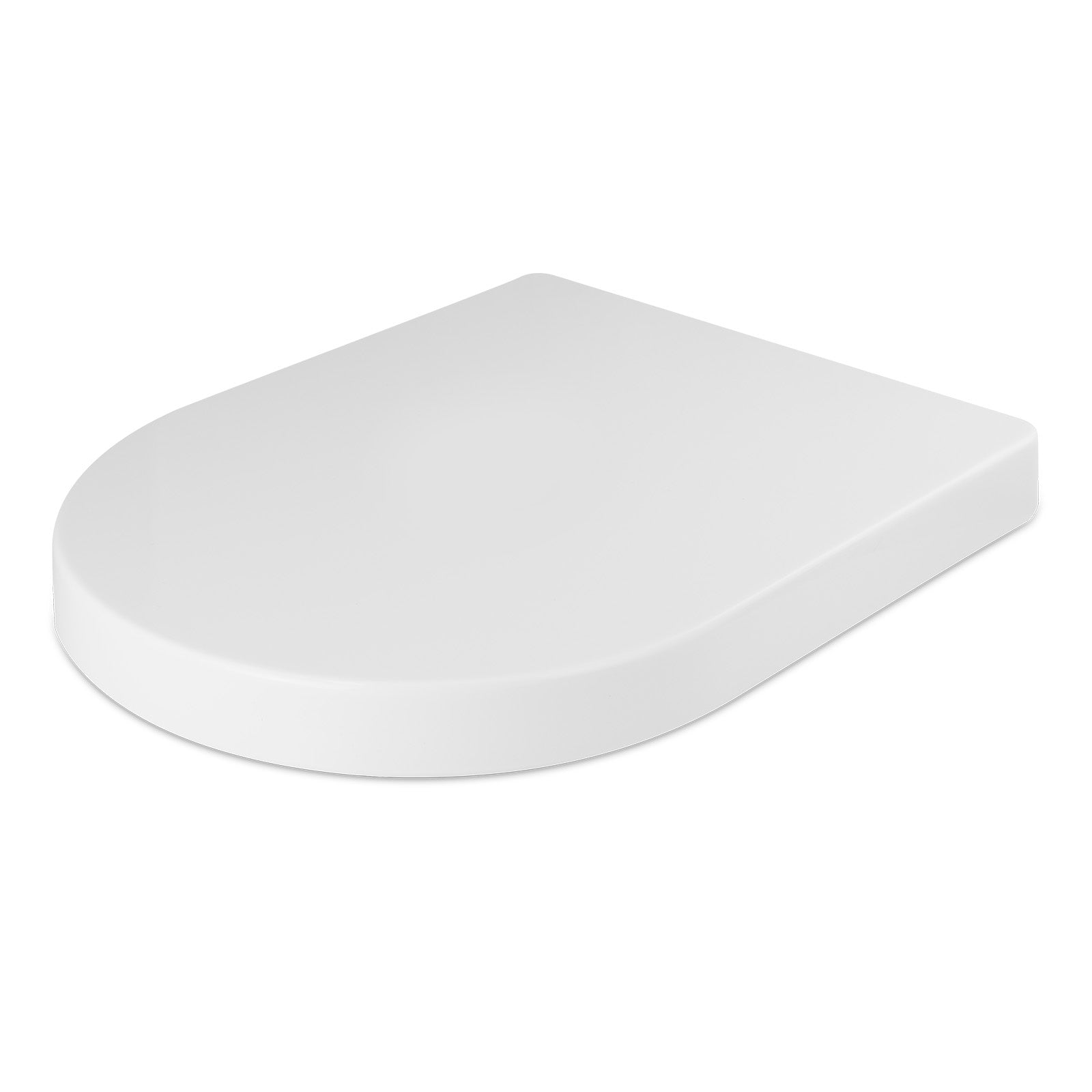 Bathroom Modern D Shape Soft Close White Toilet Seat 360mm X 460mm