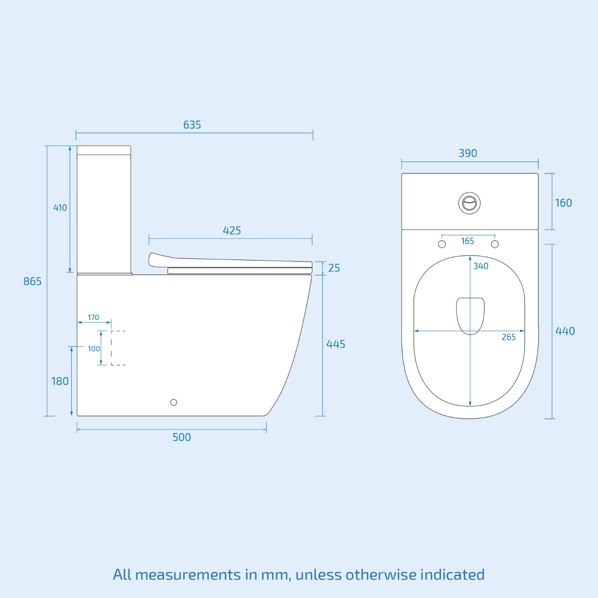 Ellen RH P-Shaped Bath With White Vanity Unit & Close Coupled Toilet Set