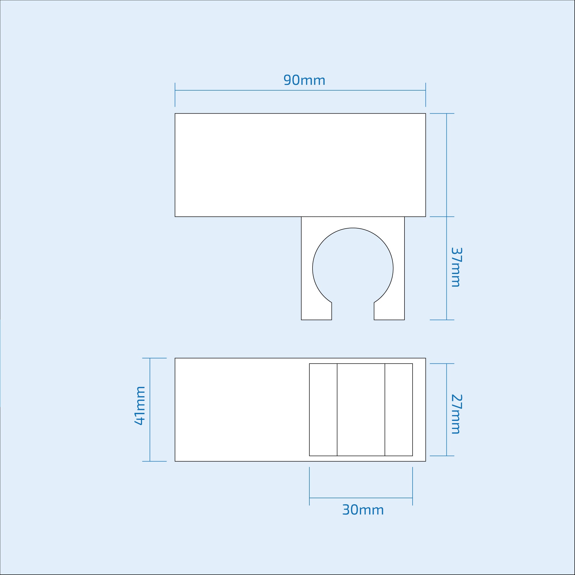 Square Wall Bracket Holder