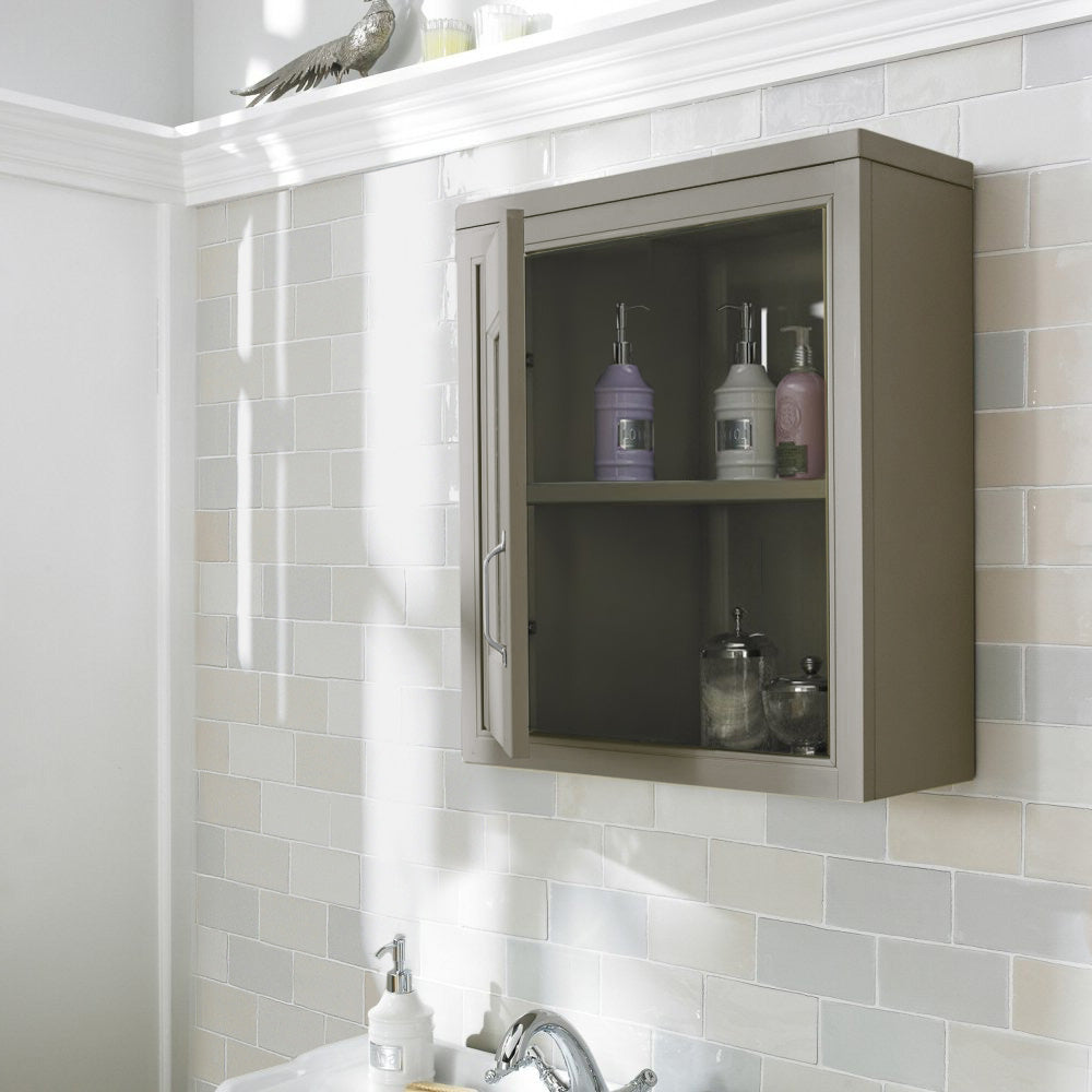 Chiltern Traditional 500mm Mirror Cabinet Stone Grey