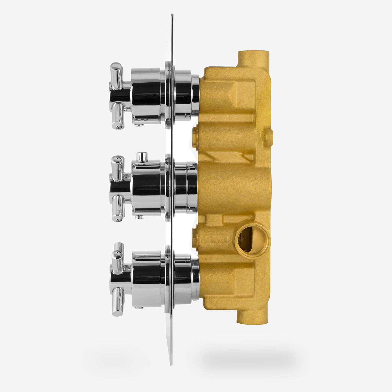 Romain 3 Dial 2 Way Cross Concealed Thermostatic Control