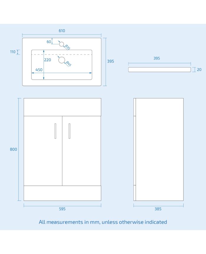 Nanuya L-Shaped LH Shower Bath Floor Standing White Basin Vanity BTW Toilet