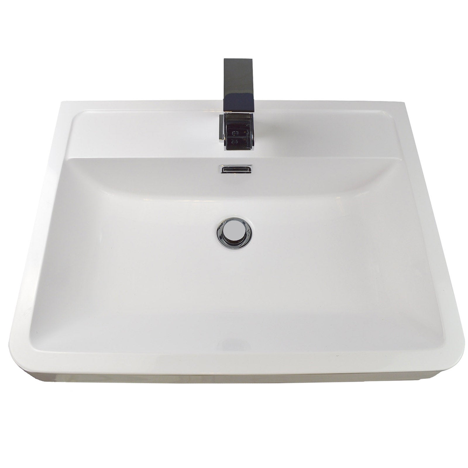 Merton Anthracite 600mm Vanity Unit and Tall Wall Hung Storage Cabinet Resin Basin