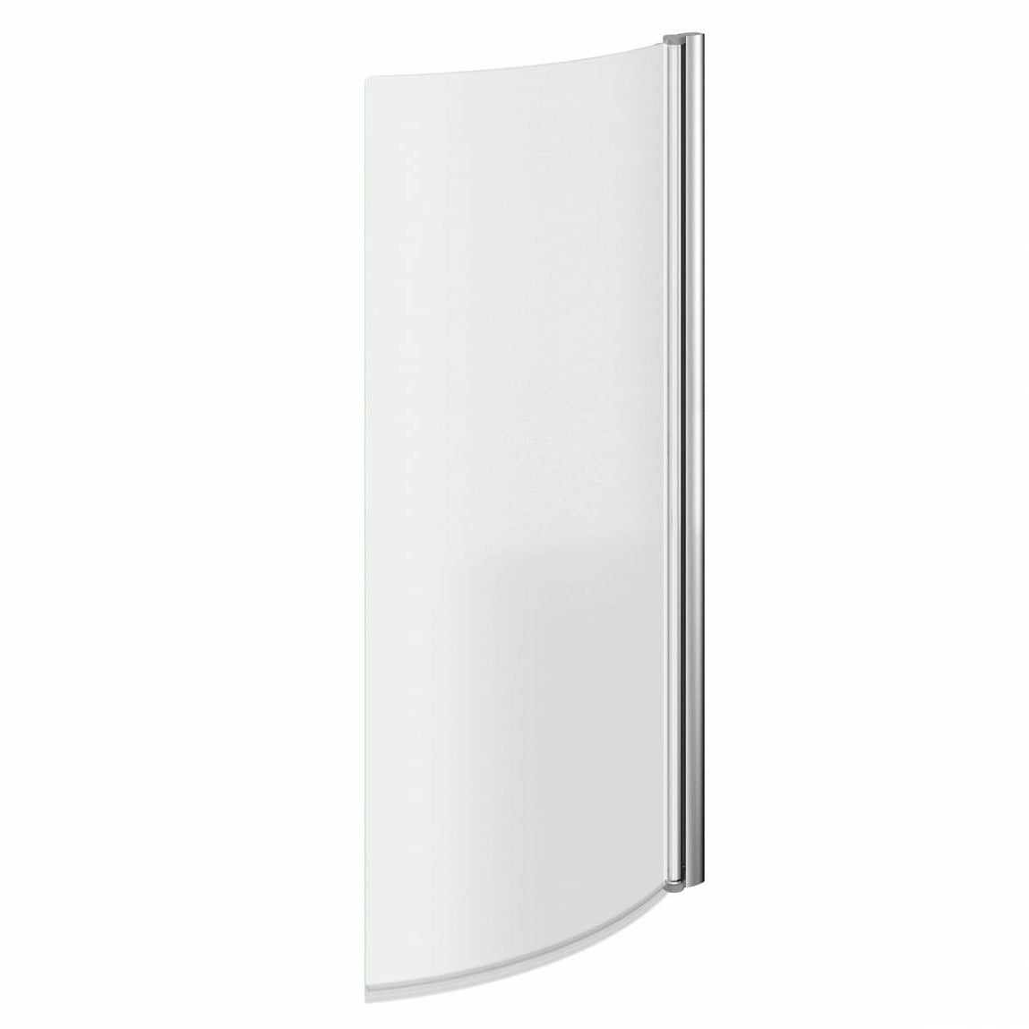 Diamond P-Shaped Modern Shower Bath 1700mm with Screen & Front Panel  Right Hand