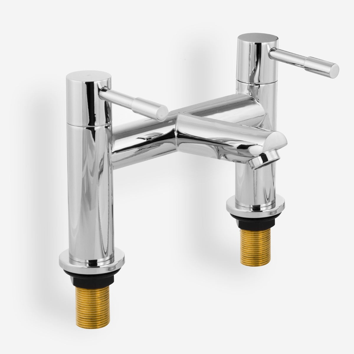Marc Modern Deck Mounted Chrome Bath Filler Tap Brass