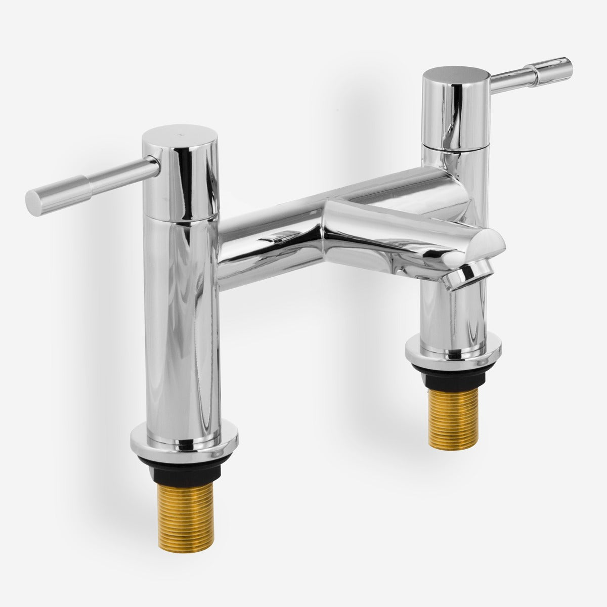 Marc Modern Deck Mounted Chrome Bath Filler Tap Brass