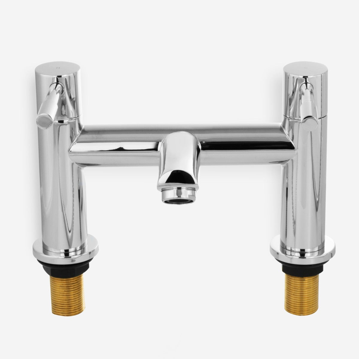 Marc Modern Deck Mounted Chrome Bath Filler Tap Brass