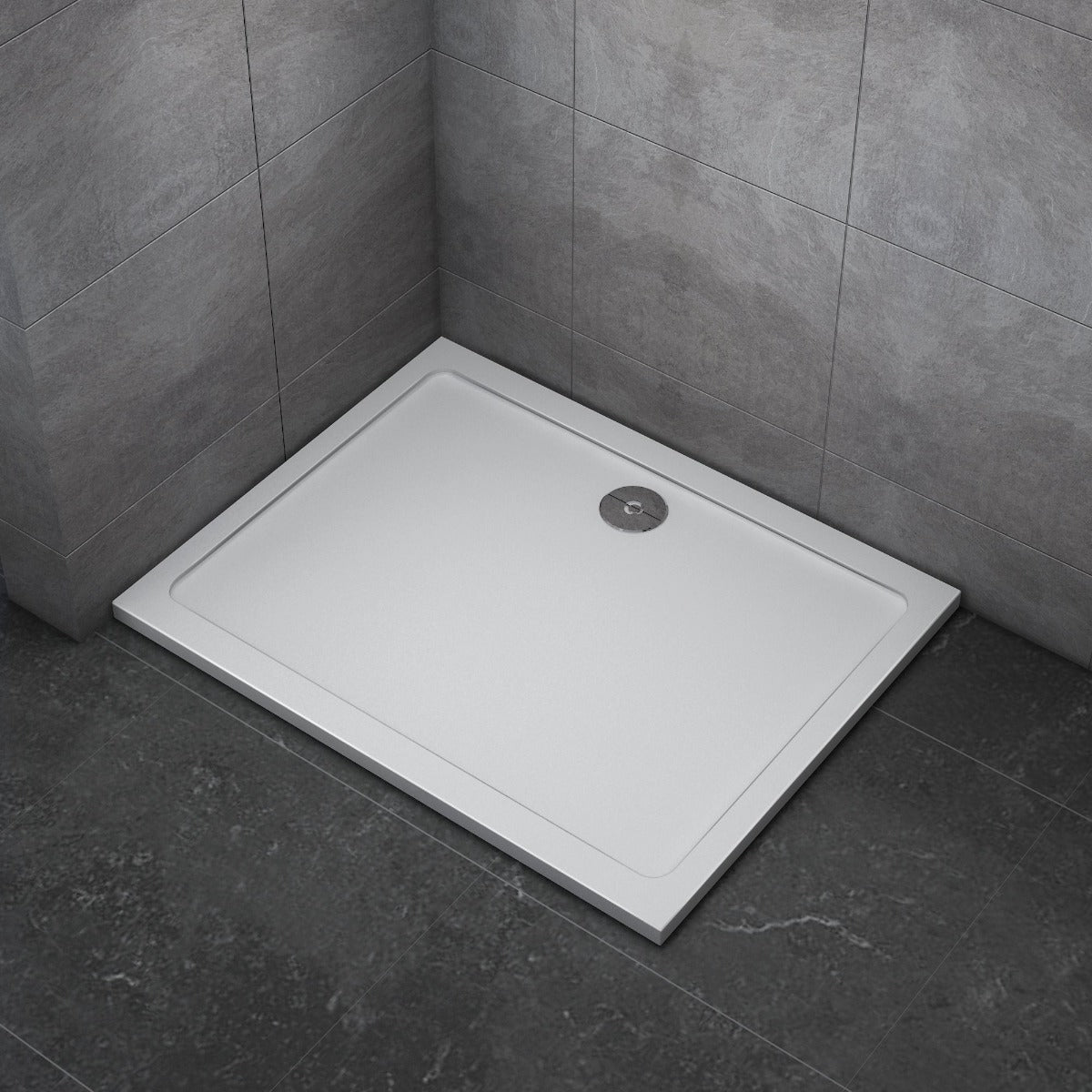 Rio Ultra Slim 1200 x 800mm Rectangular Low Profile Shower Tray