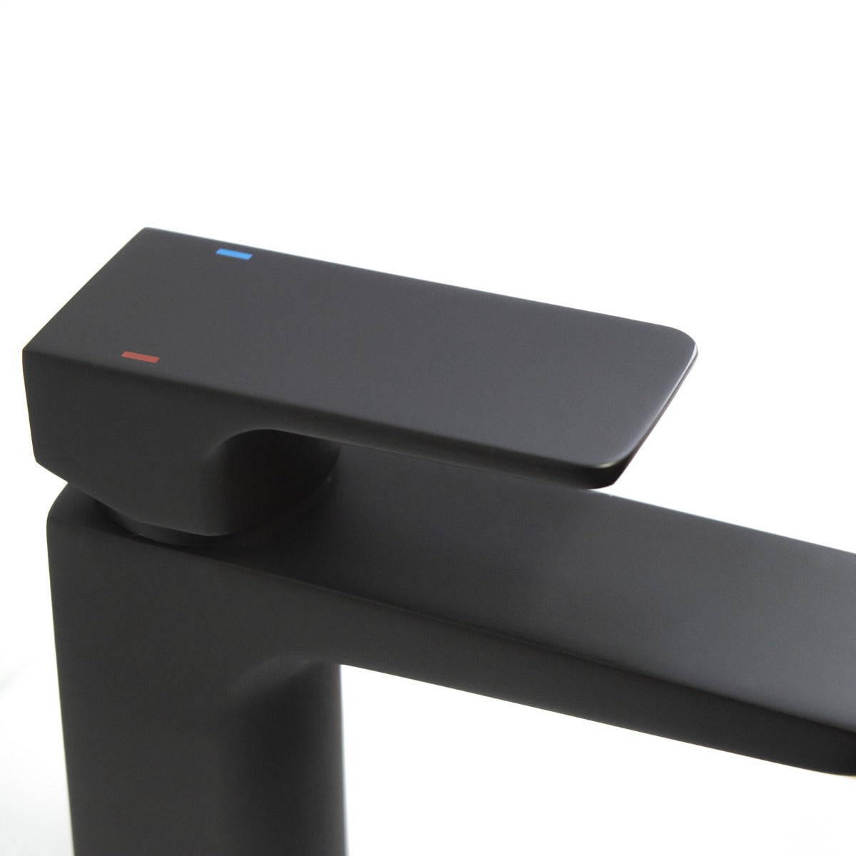Astra Modern Matte Black Basin Mono Mixer Tap & Waste