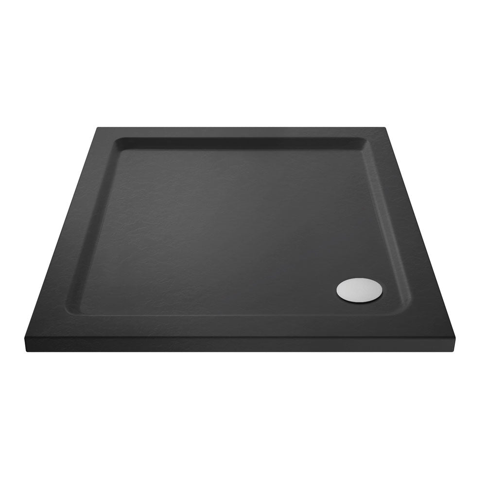 Harper Square 900 x 900mm Shower Tray Slate Grey