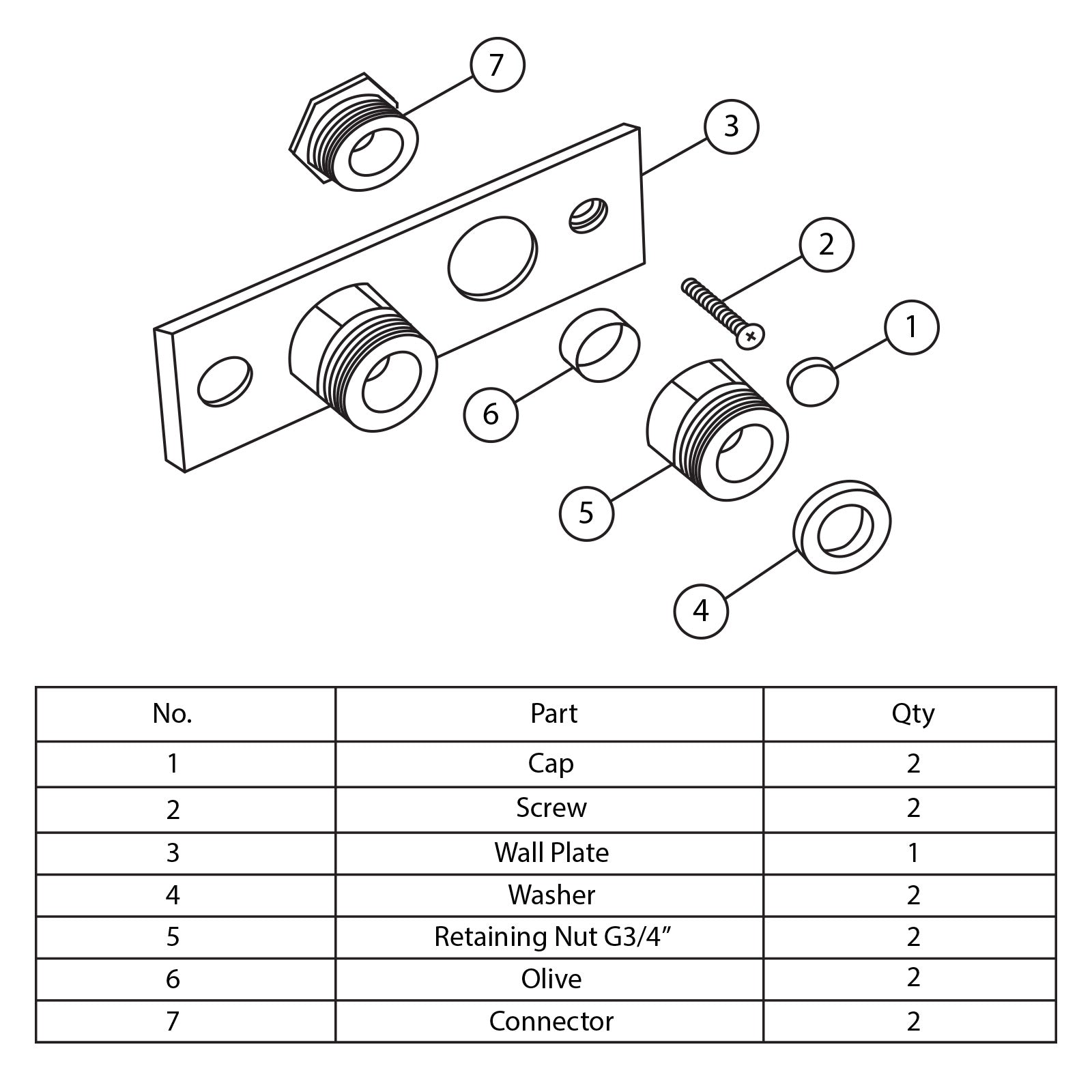 Easy Fixing Plate Bracket for Mini Douche Shattaf Thermostatic Shower Valve