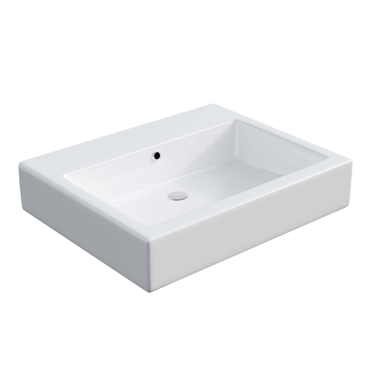 Lomond 570mm Wall Hung Rectangle Basin White