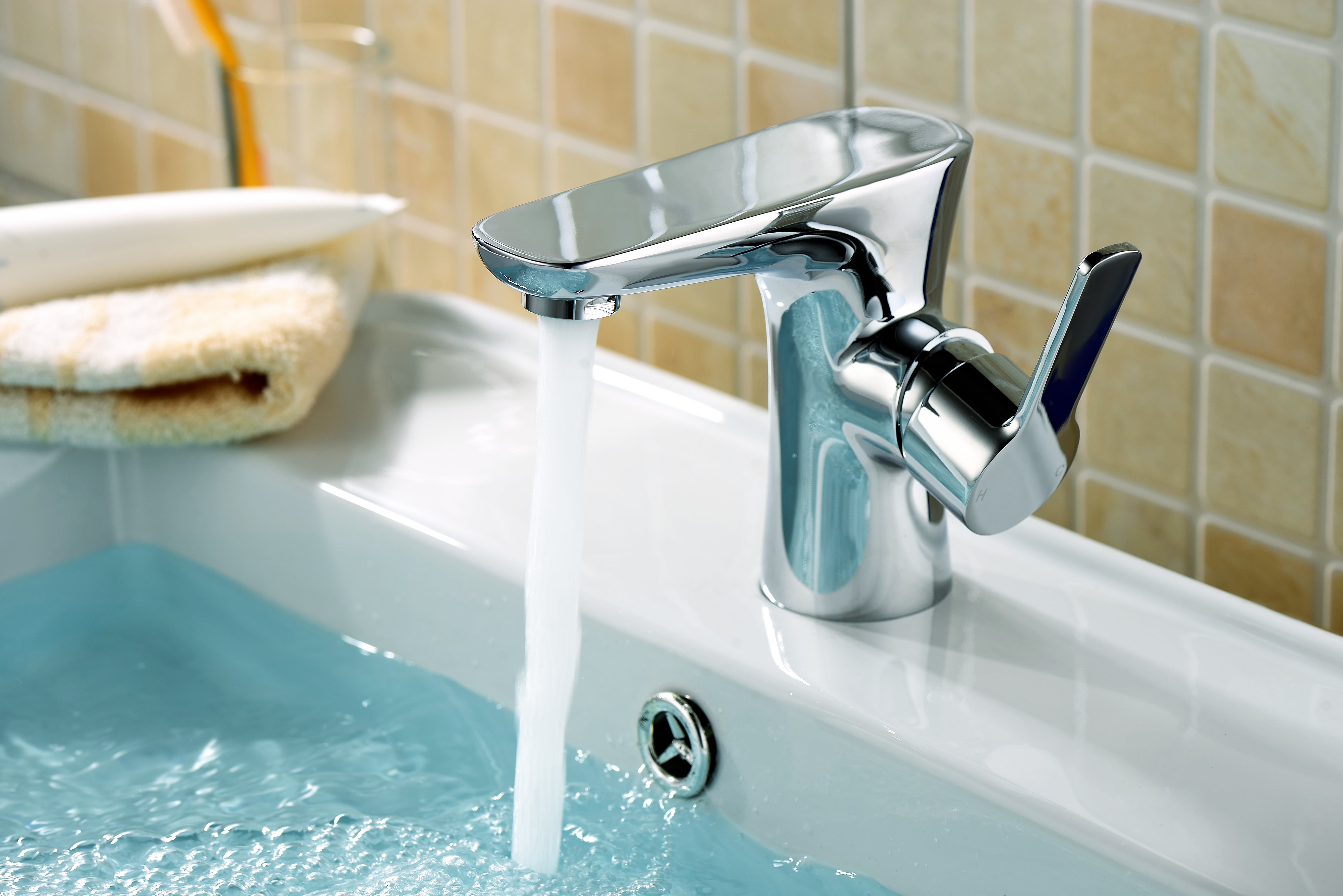 Perth Bathroom Basin Mono Mixer Tap Chrome