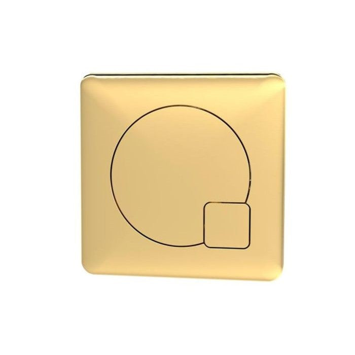 Gold Brushed Brass Square Concealed Cistern Flush Button