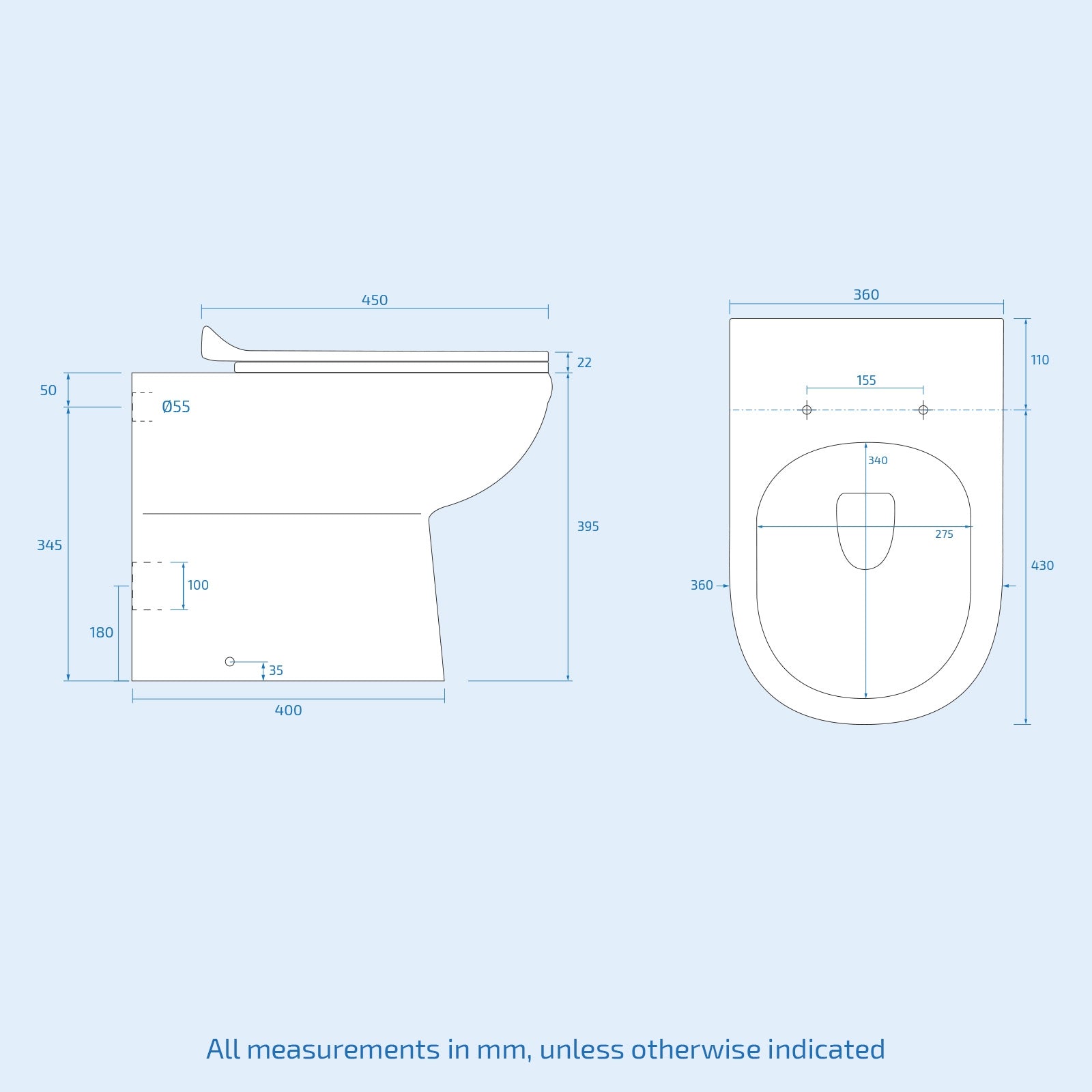 White 1000mm Freestanding Slimline Vanity Basin WC Unit & BTW Toilet