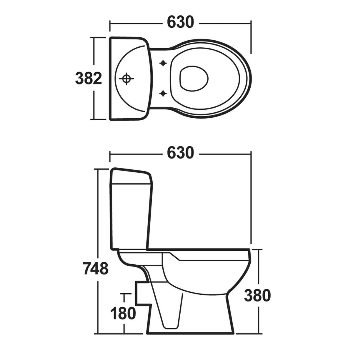 White 500mm Flat Pack Wall Hung 1 Drawer Vanity Unit & Complete Toilet