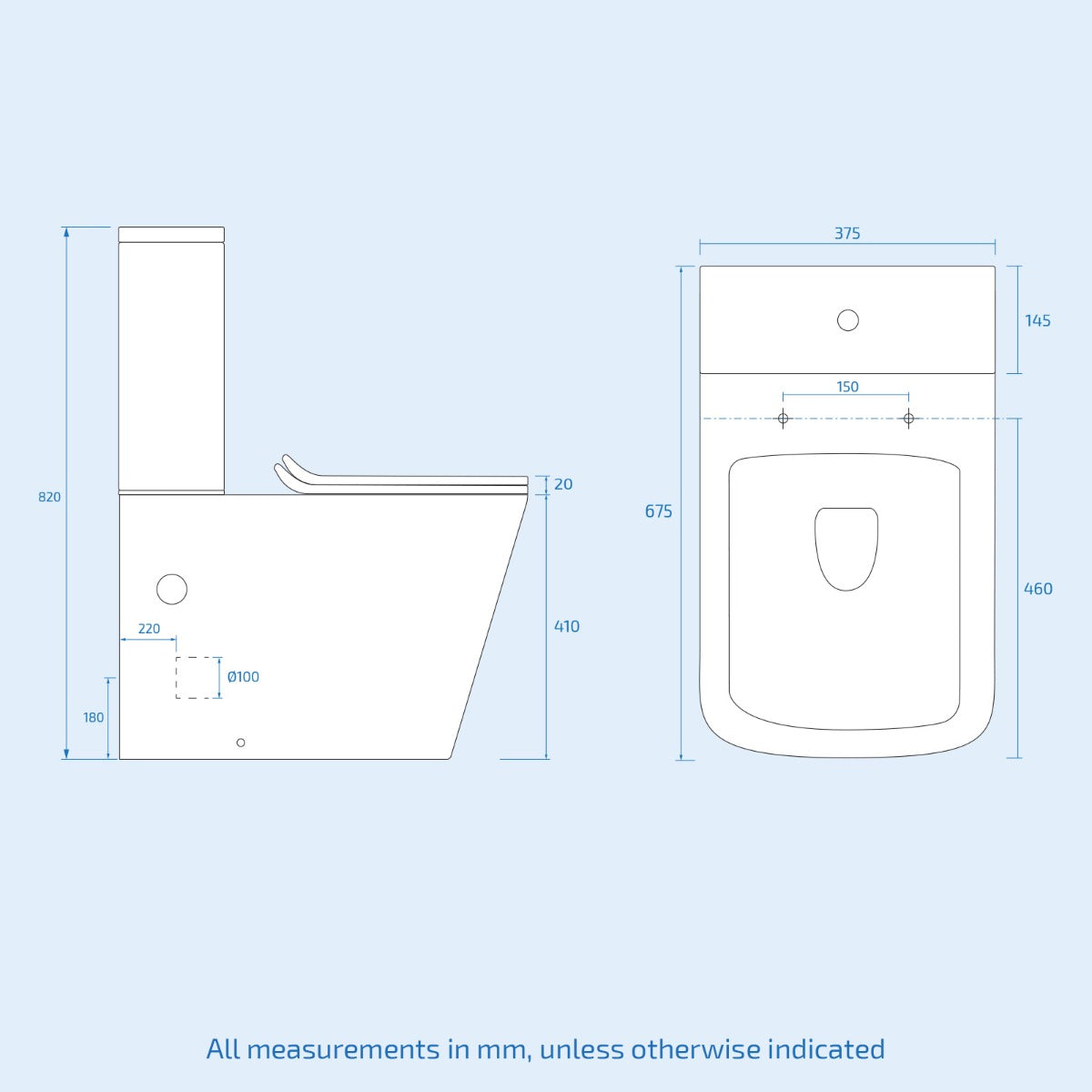 White 1700mm Bath 500mm Vanity Basin Unit with Modern Rimless Toilet