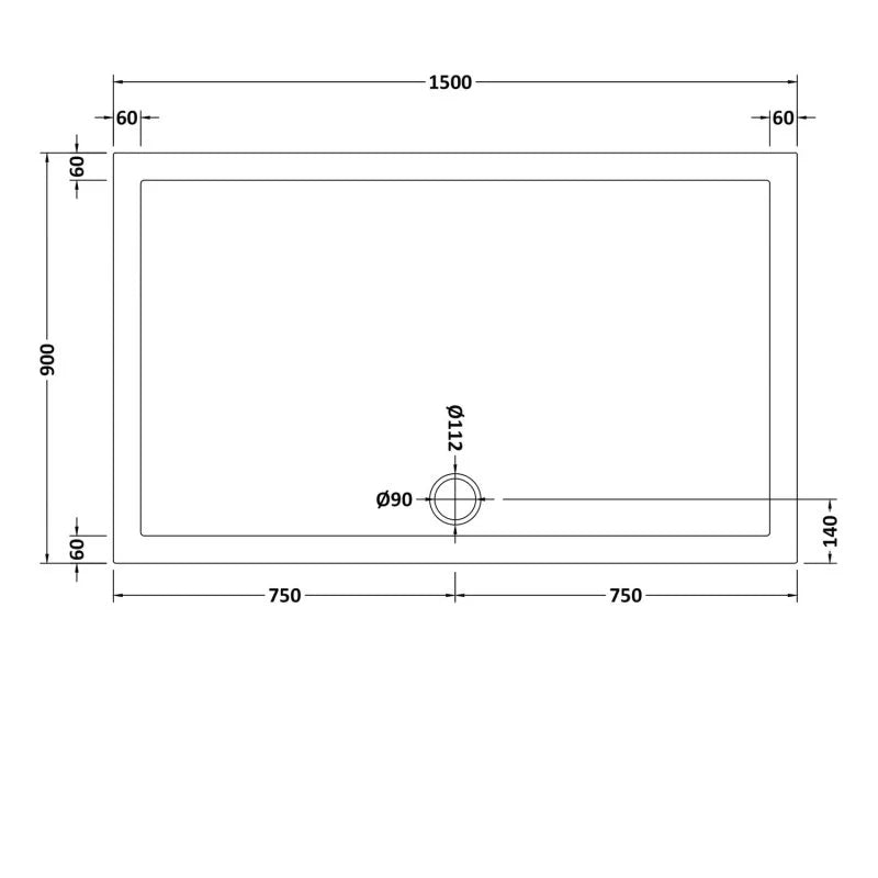 Shower 1500 x 1850mm Slider Door With 900mm Side Panel & Tray- Brushed Brass