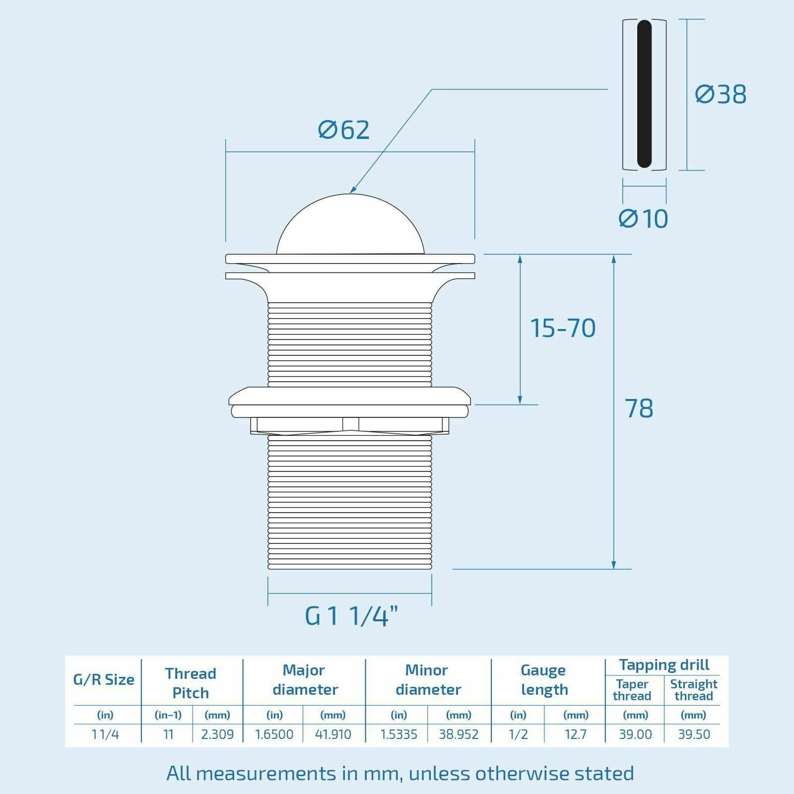 Chrome Bottle Trap and Unslotted Flip Waste for Bathroom Basin Sink