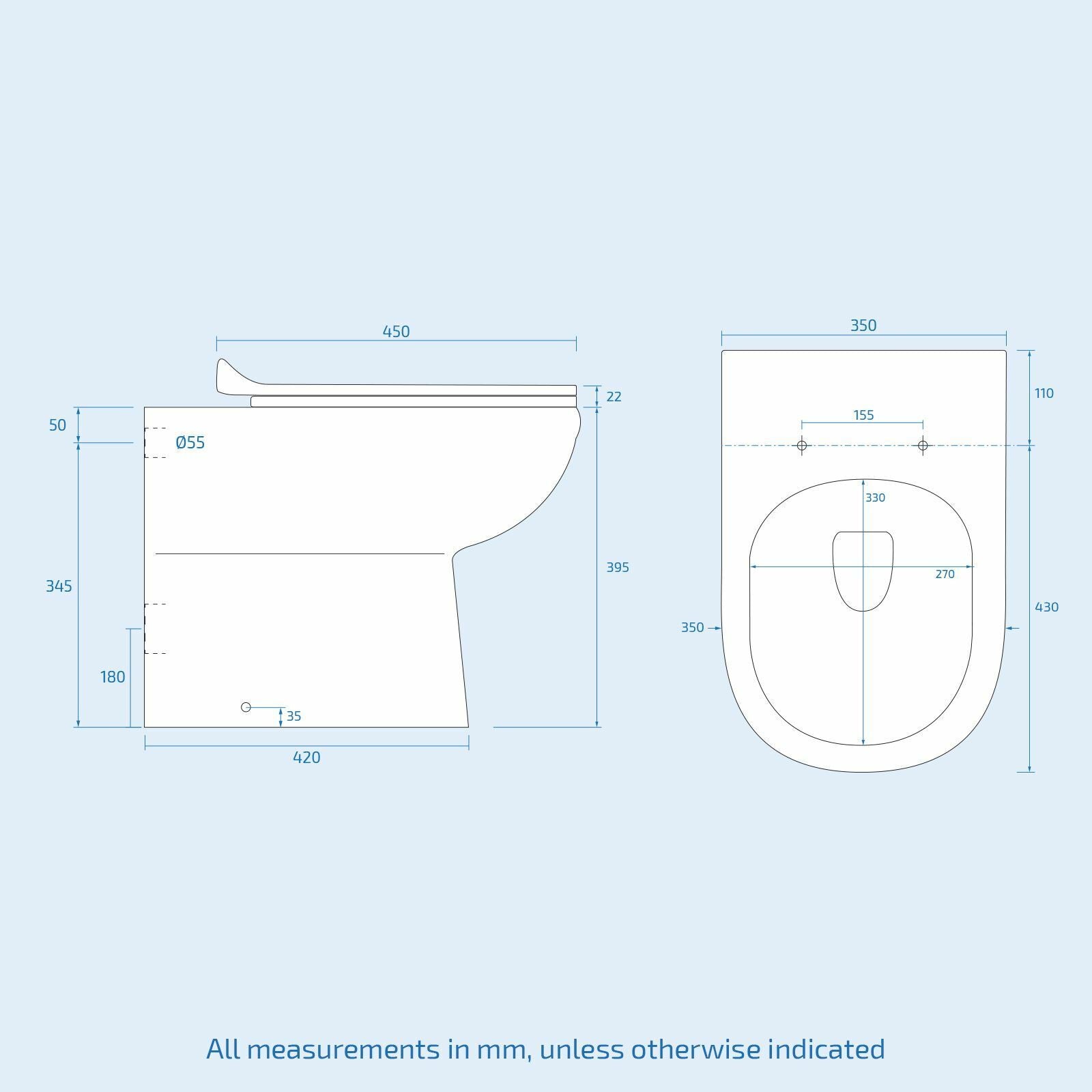 Dene Grey 1100mm Bathroom Basin LH Sink Vanity Unit Back To Wall WC Toilet
