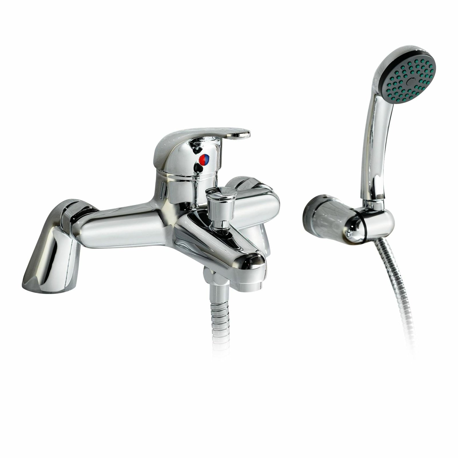 Nanuya 1700mm Bath, Basin Vainty , WC Unit, Back to Wall Toilet, Shower and Mono Mixer & Wastes White