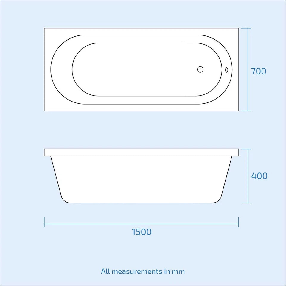 White 450mm Round Slim Edge Pedestal Basin Toilet & Bath