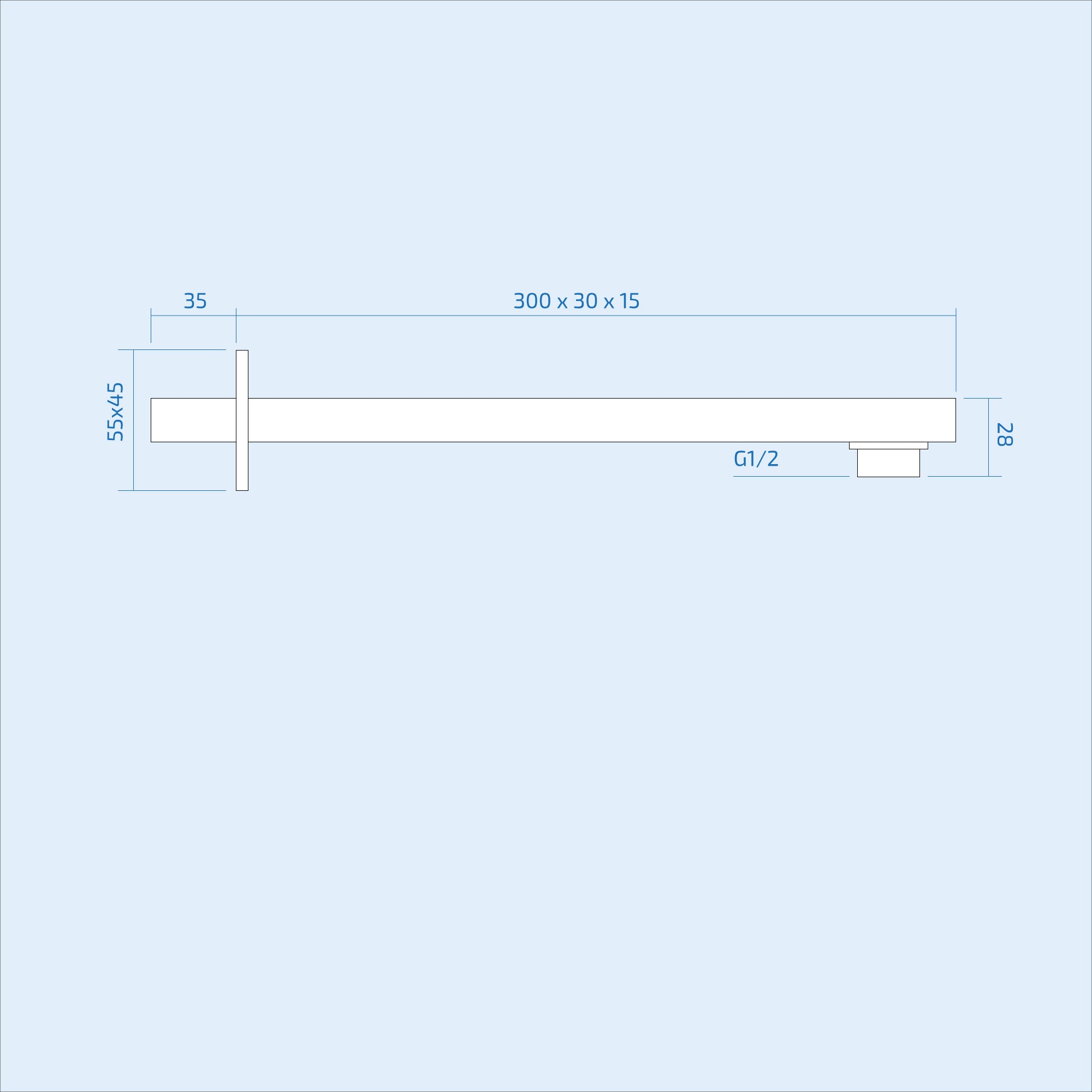 Olive Square 3 Way Concealed Thermostatic Shower Mixer Valve Bath Spout Shower Head Arm Handheld Set Chrome