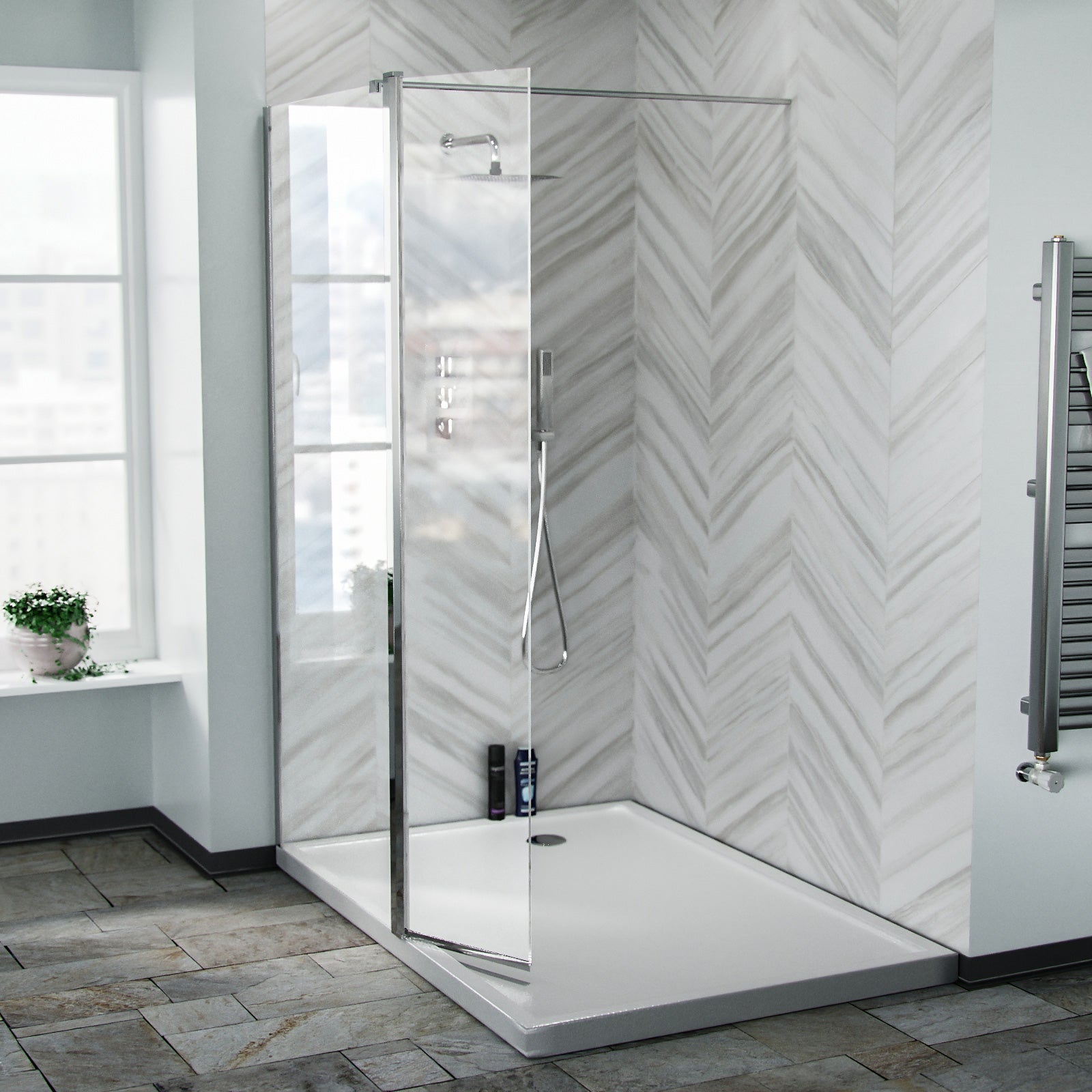 Modern shower enclosure 