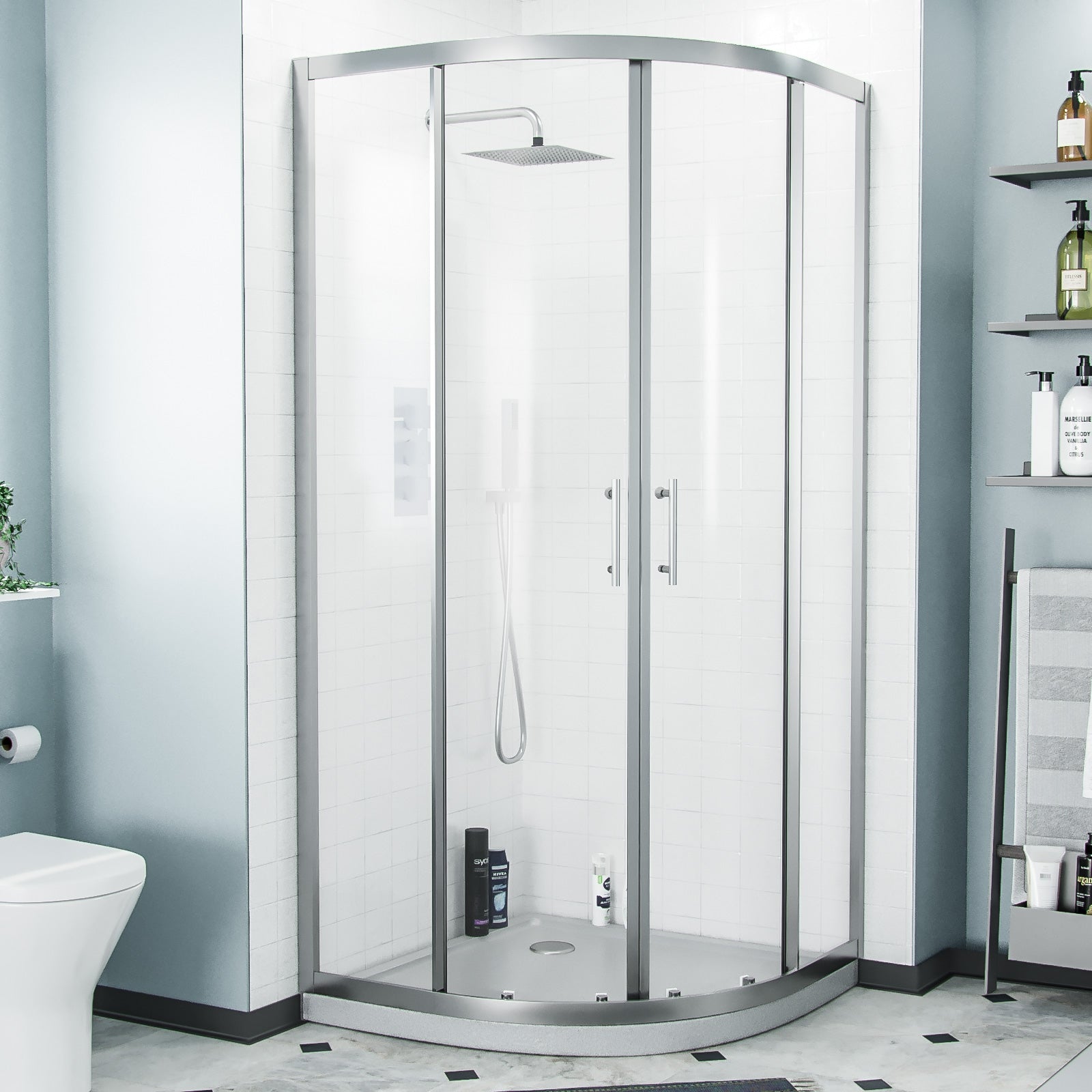 Saturn Quadrant 900 Shower Corner Cubicle Enclosure