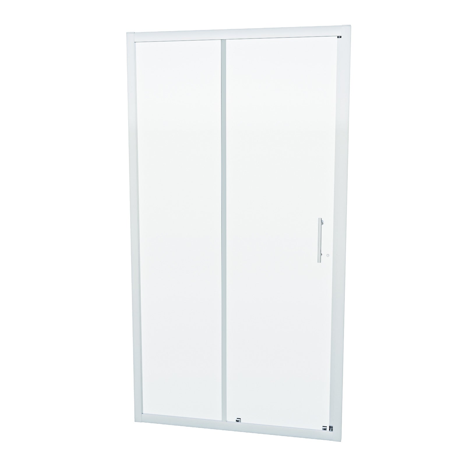 Shower 1000mm Sliding Door with 760 mm Frameless Glass Side Panel Screen