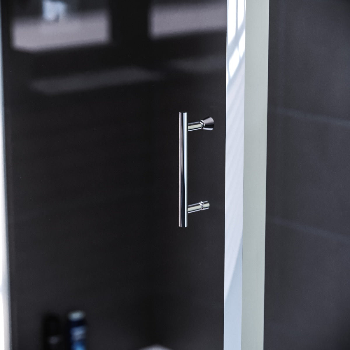 Magna 1300mm Shower Sliding Door & 900mm Frameless Glass Side Panel Screen Chrome