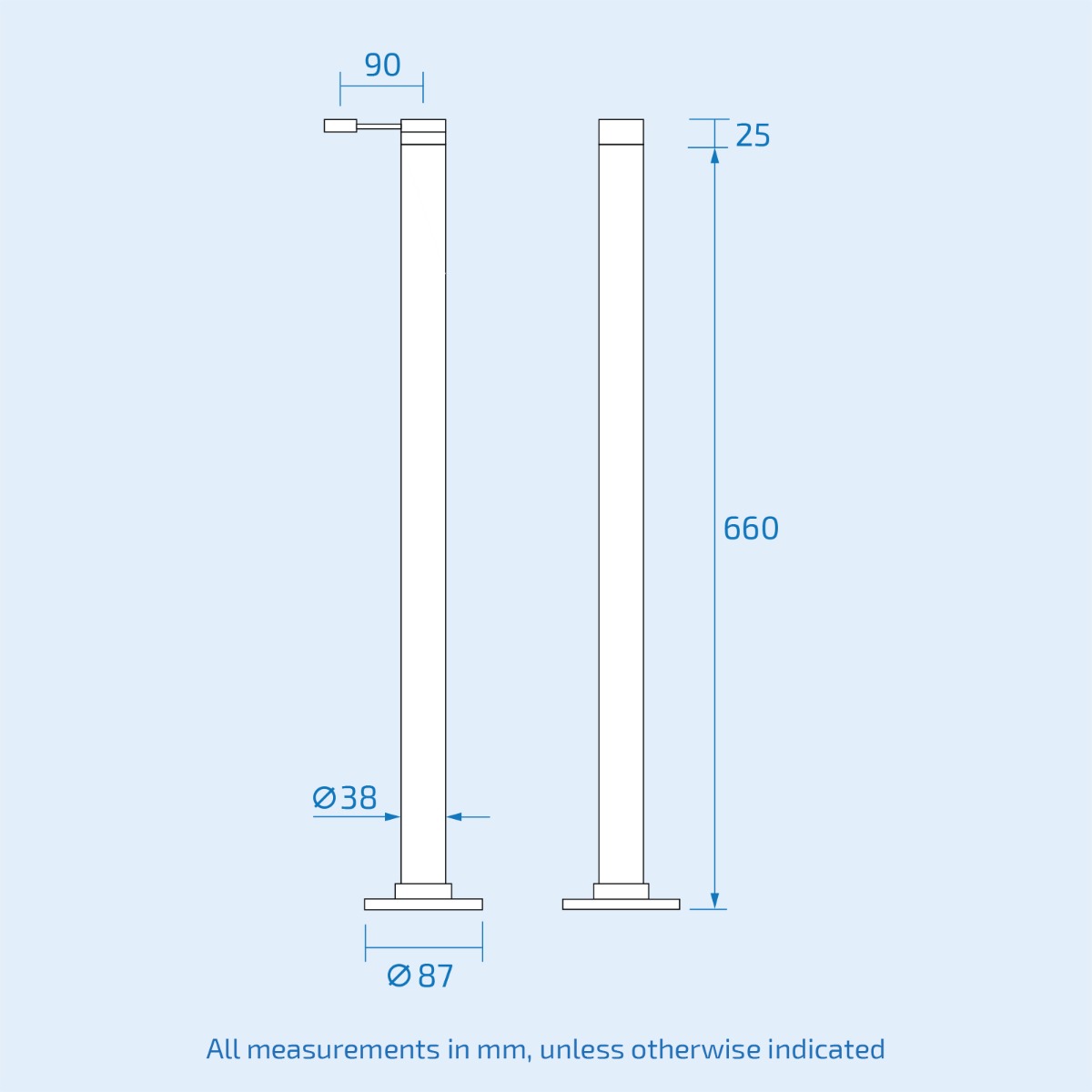 Modern Chrome Standpipes Freestanding Bath Filler Tap Legs with Shower Bracket