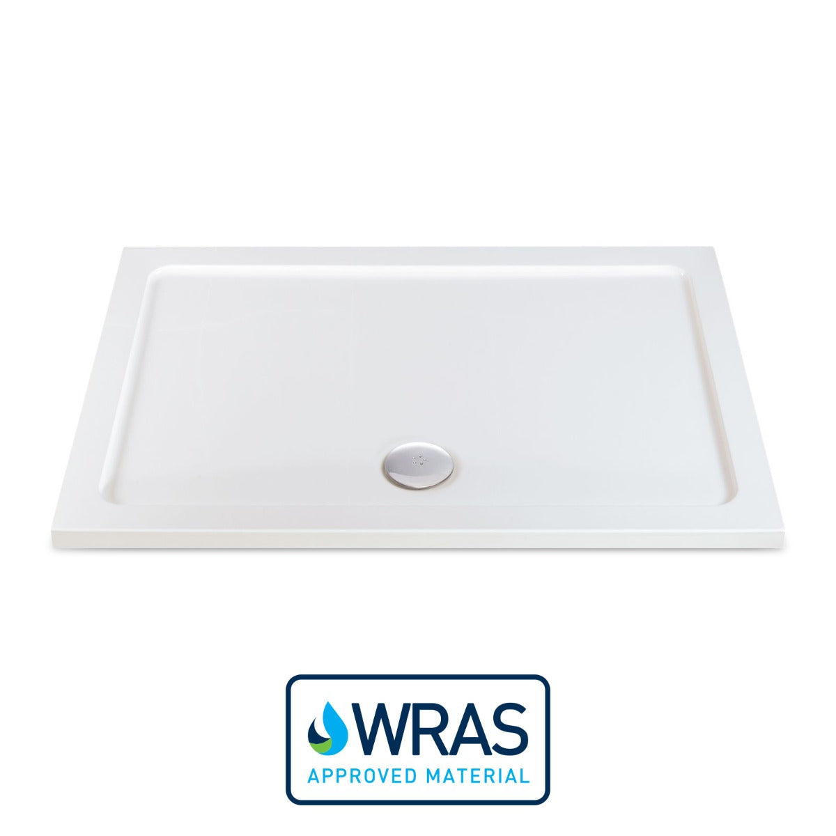 1100mm Rectangle Low Profile Shower Tray White