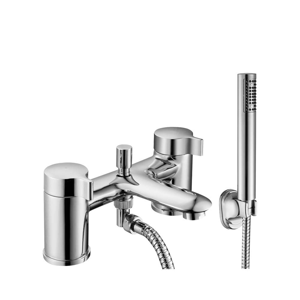 Daina Modern Design Bridge Deck Mounted Bath Shower Mixer Tap With Shower Kit