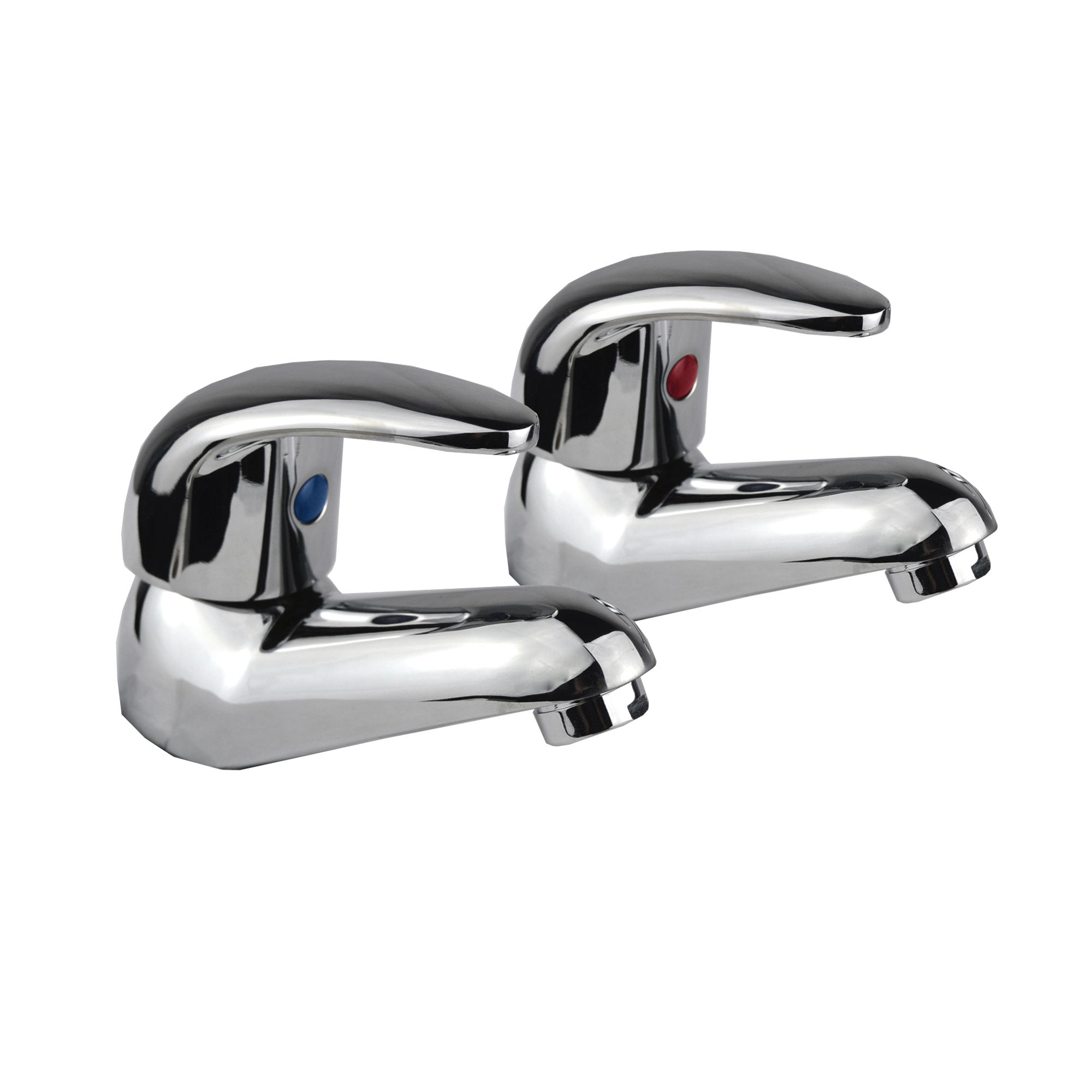 Basin Sink Bath Filler Mono Mixer Single Lever Handle Hot Cold Pair | Studio