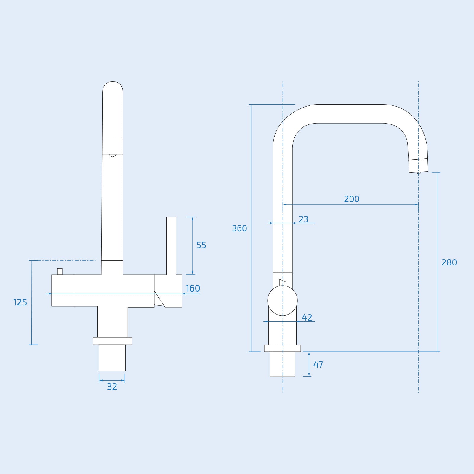 3 in 1 Single Lever Chrome Boiler Kitchen Mixer Complete Tap Set