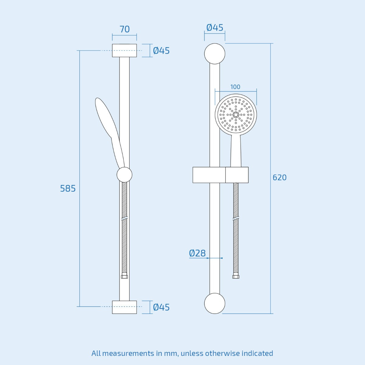 Ellen Bathtub with Screen Close Coupled Toilet Basin Vanity Riser Shower Set