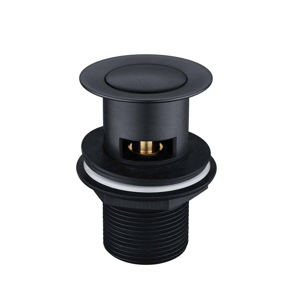 Astra Modern Matte Black Cloakroom Basin Single Lever Tap + Waste