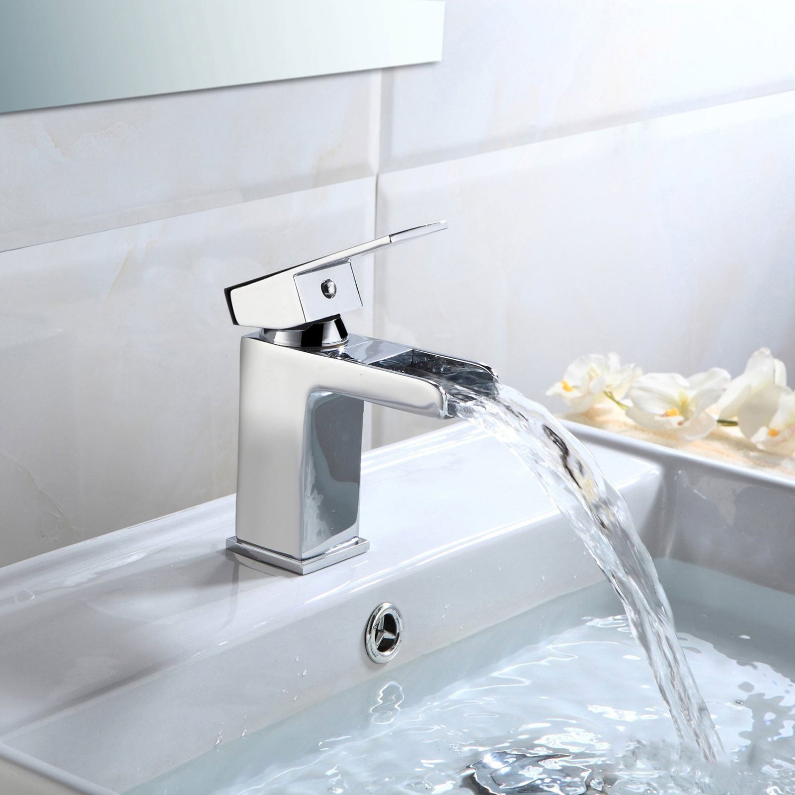 Ozone Basin Mixer & Bath Filler Tap Chrome