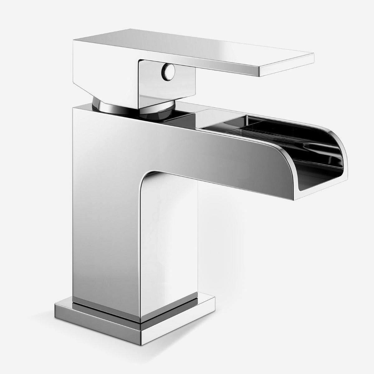Lex Modern 600mm High Gloss Basin Vanity Cabinet and Tap with Waste Set