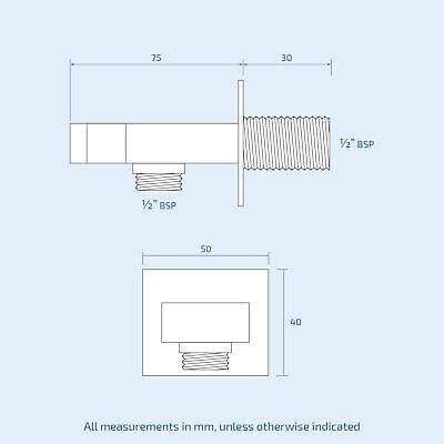 Temel Thermostatic Concealed Shower Mixer Bathroom Square Slim Chrome Head Set