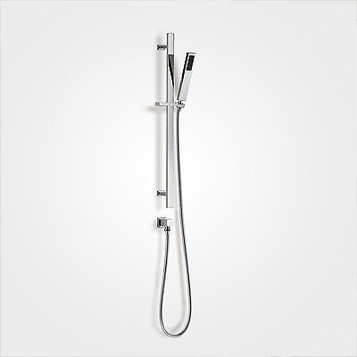 Bathroom Concealed Thermostatic Shower Mixer Tap With Head Bath Filler & Handset Rail