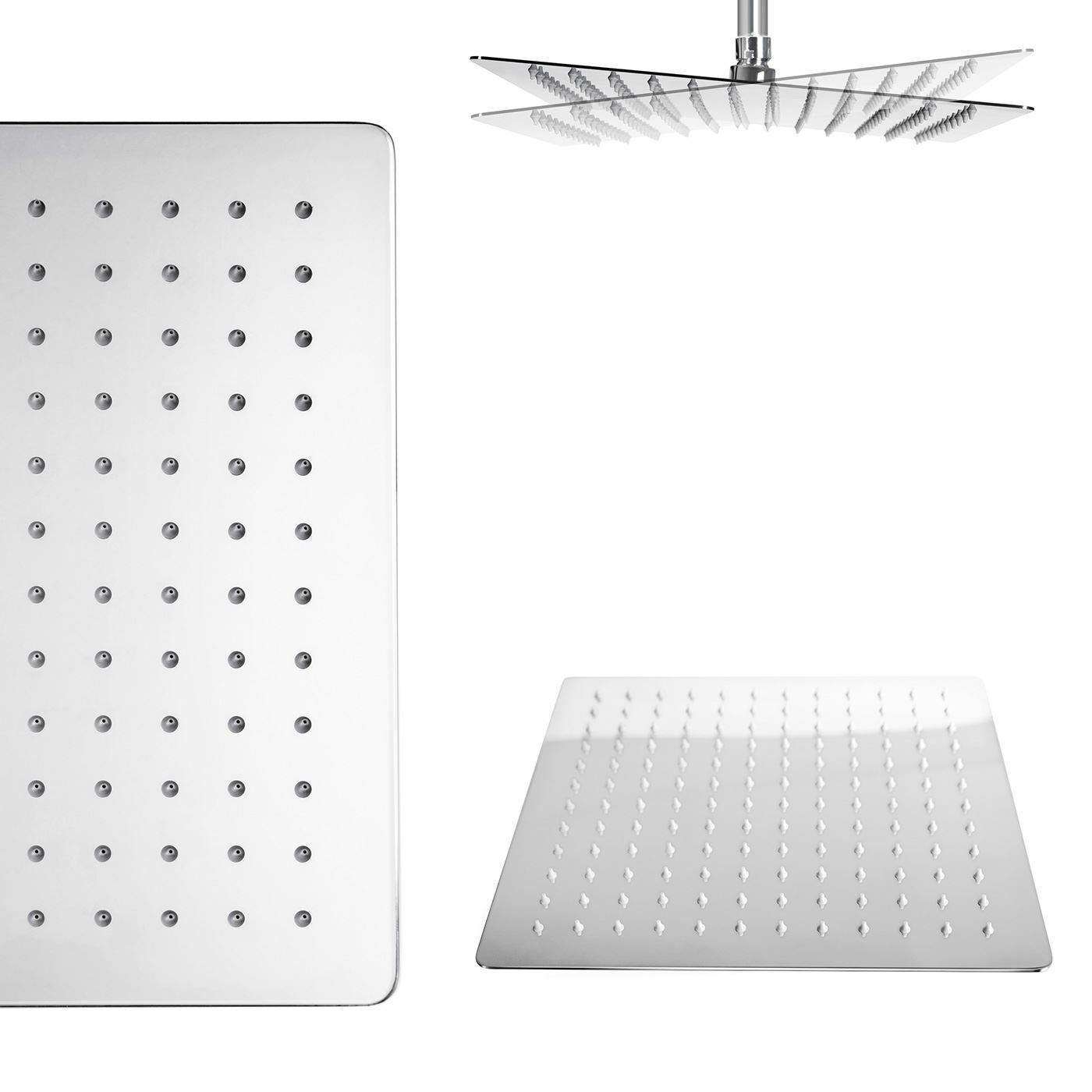 Olive 3 Way Square Concealed Thermostatic Hand Held Bath Shower 300 Slim Head