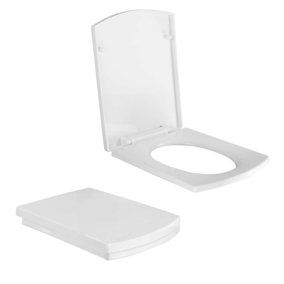 Square Soft Close Toilet Seat White