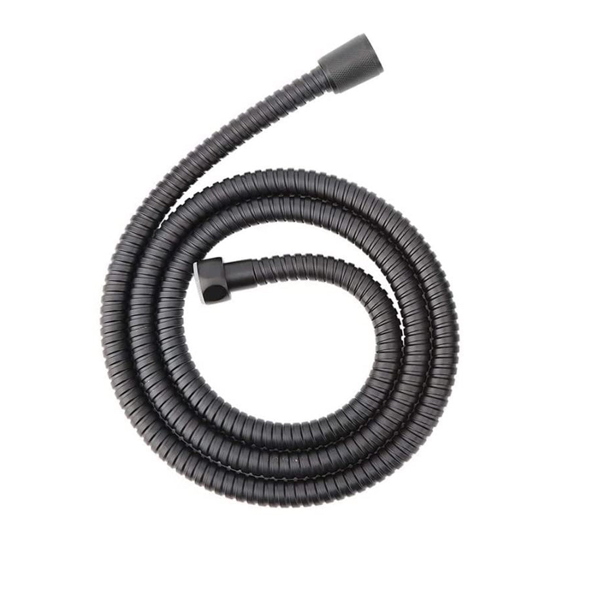 Bathroom 1.2M Black Stainless Steel Flexible Shower Bidet Hose Double Interlock