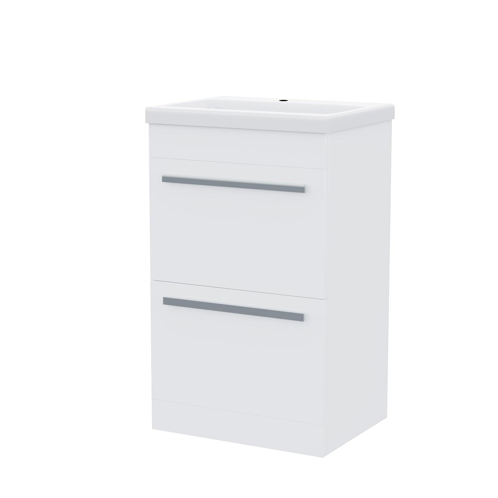 Nanuya 500mm Basin Vanity Cabinet & WC with Lyndon Square Rimless Toilet