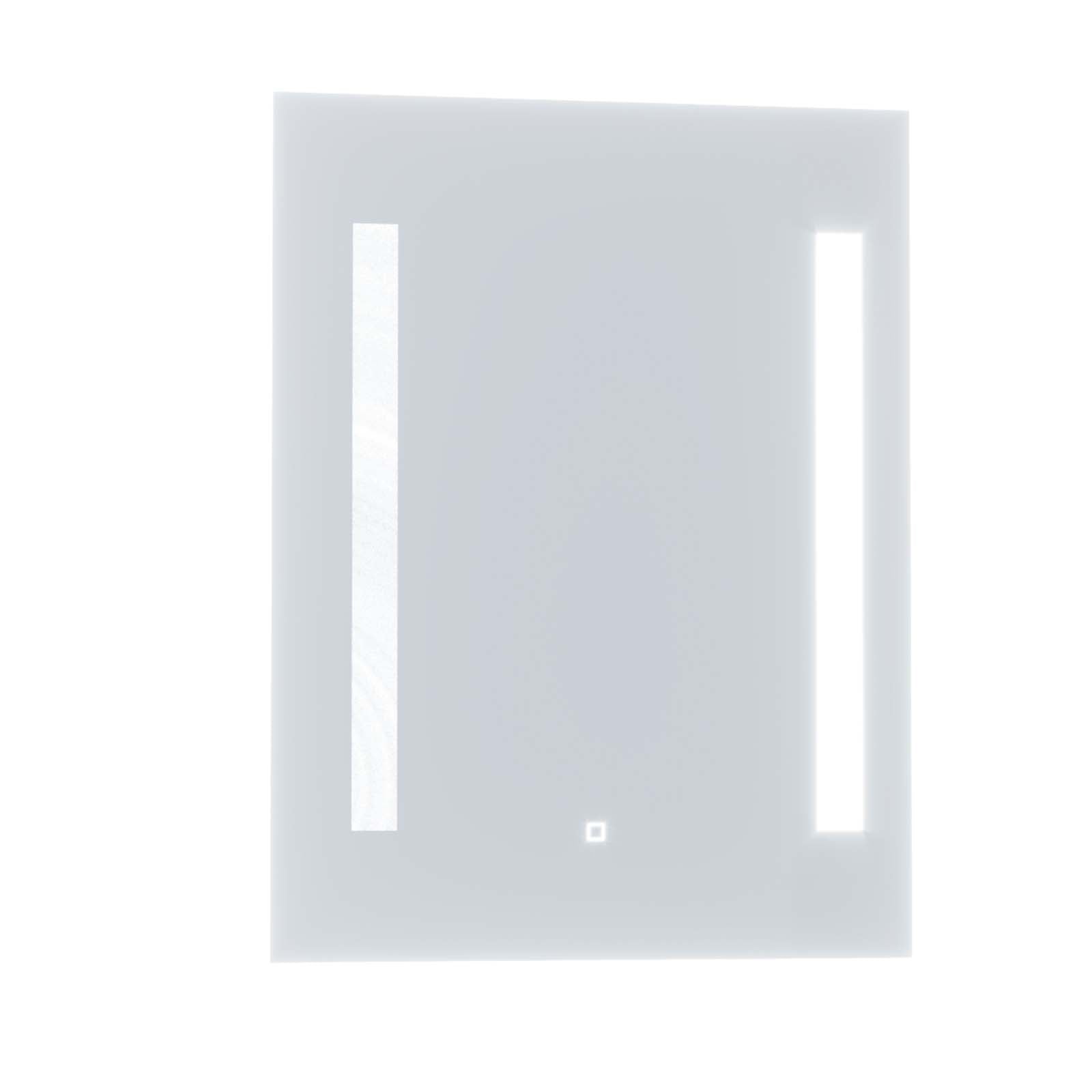 Large 600x800 mm Illuminated LED Bathroom Mirror with Anti Fog and Touch Switch