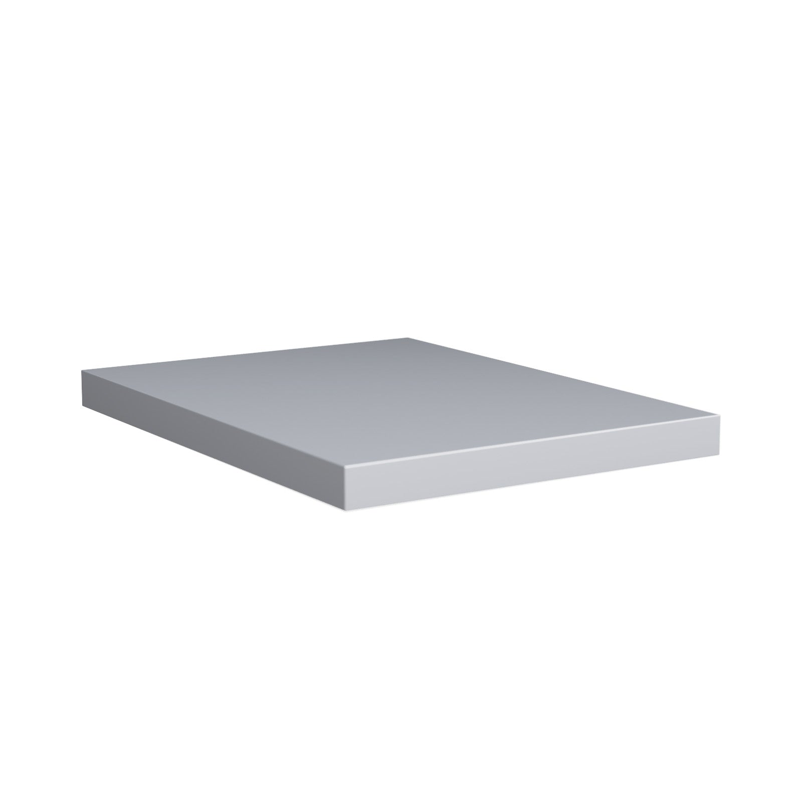 Selpha | Wall Mounted Floating Countertop Basin Shelf 600 x 450 mm - Light Grey