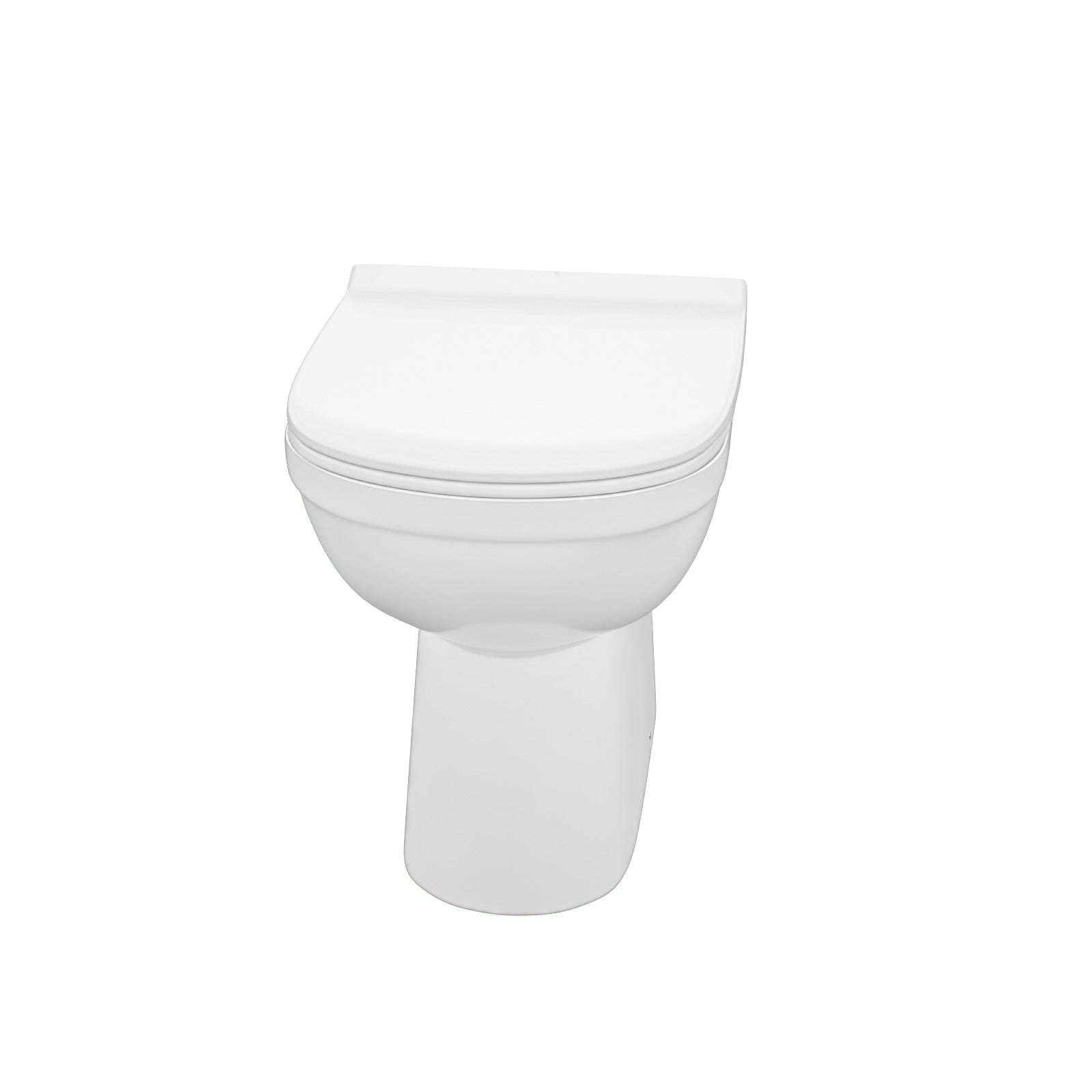 Nino High Gloss White Back To Wall Toilet Pan and Soft Close Toilet Seat