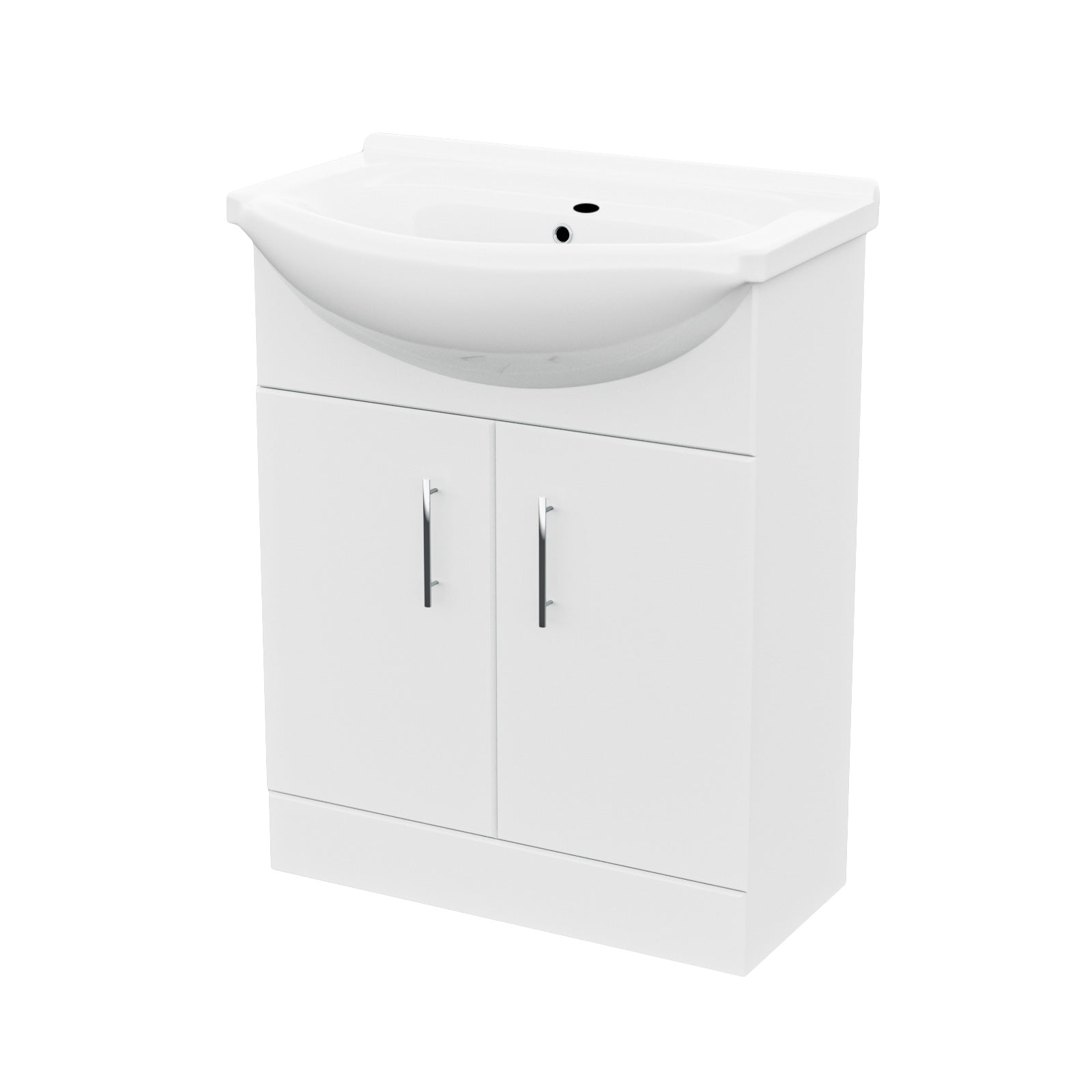 Ellen 650 mm Basin Flat Pack Vanity Sink Unit & Back To Wall Toilet Suite